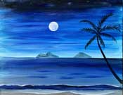 Online Painting Events - Moonlight