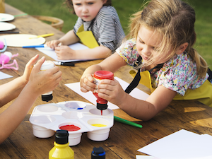 Kid Learning Painting Drawing Art Concept